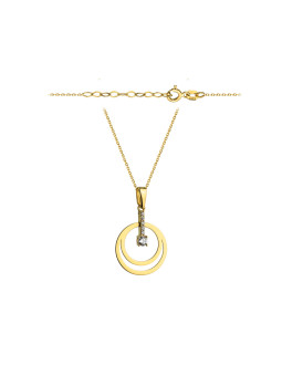 Yellow gold pendant necklace CPG02-07