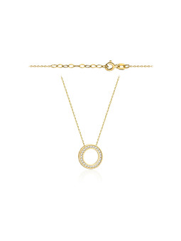 Yellow gold pendant necklace CPG02-14
