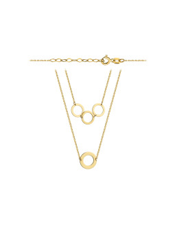 Yellow gold pendant necklace CPG11-12