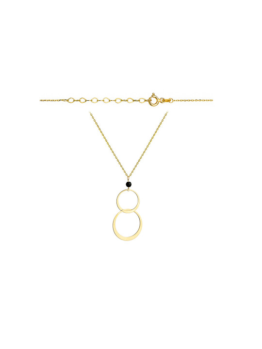 Yellow gold pendant necklace CPG14-04