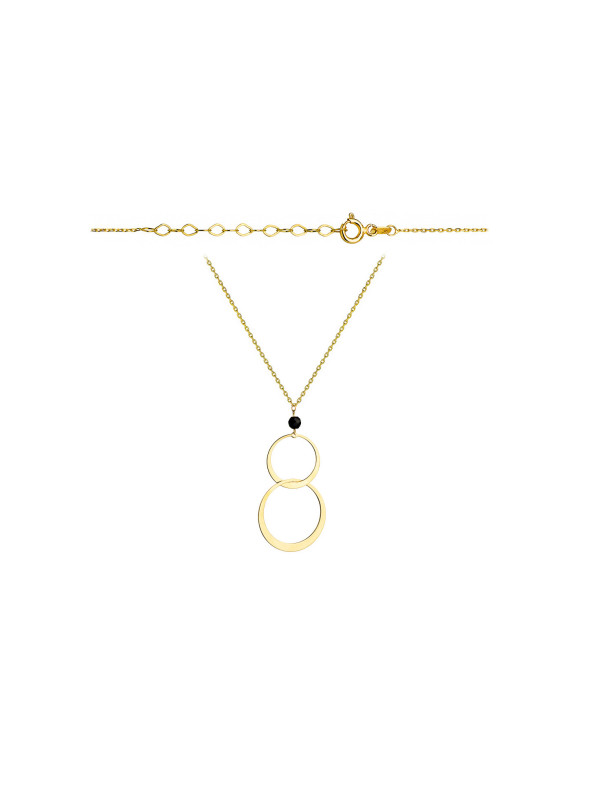 Yellow gold pendant necklace CPG14-04