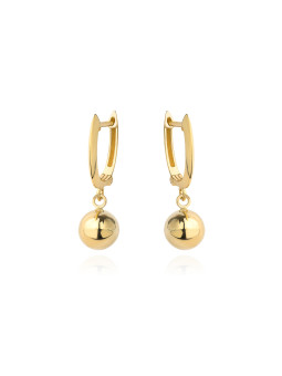 Yellow gold drop earrings BGA04-07-08