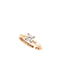Rose gold engagement ring DRS01-01-63 15.5MM