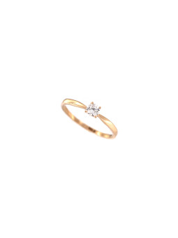 Rose gold engagement ring DRS01-01-64 15.5MM