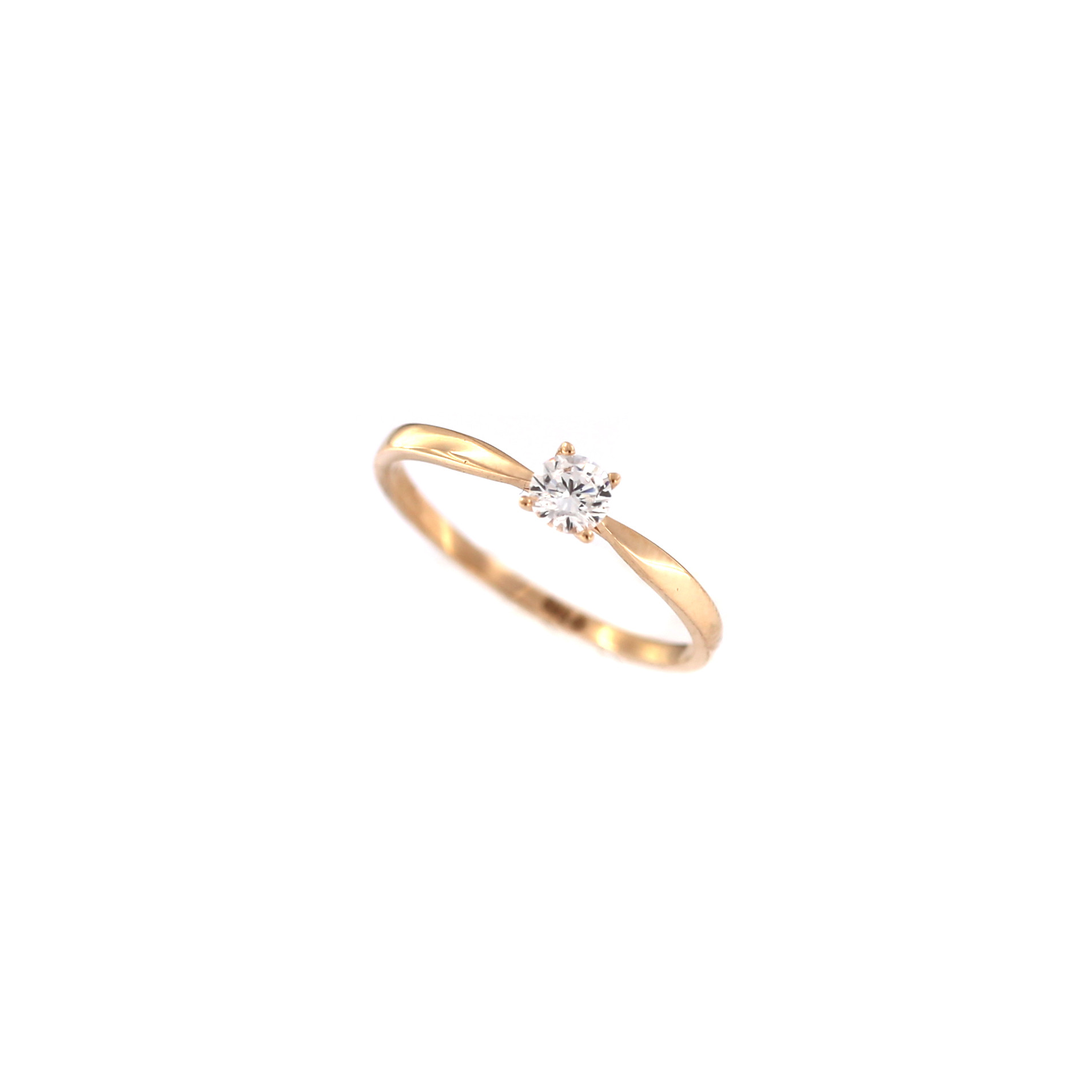 Rose gold engagement ring DRS01-01-64 15.5MM