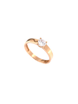 Rose gold engagement ring DRS01-01-68 17.5MM