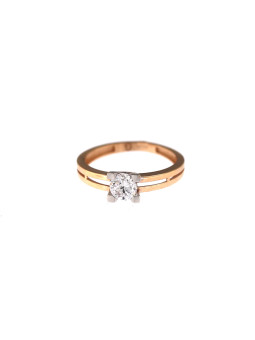 Rose gold engagement ring DRS01-02-09