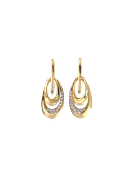 Yellow gold drop earrings BGA04-05-04