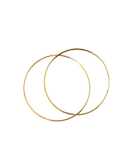 Yellow gold hoop earrings BGR01-01-55