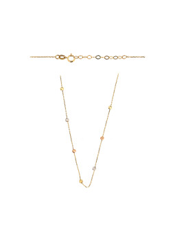 Yellow gold pendant necklace CPG19-13