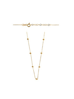 Yellow gold pendant necklace CPG19-14