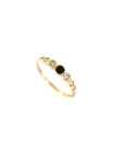 Yellow gold zirconia ring DGA09-02 