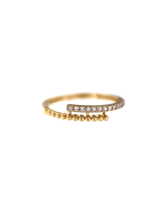 Yellow gold zirconia ring DGC05-05