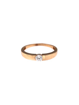 Rose gold zirconia ring DRL06-13
