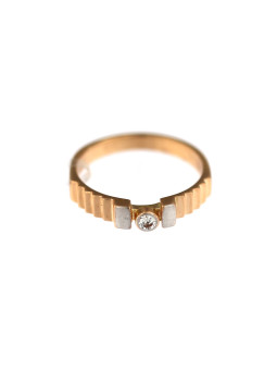 Rose gold zirconia ring DRL07-04