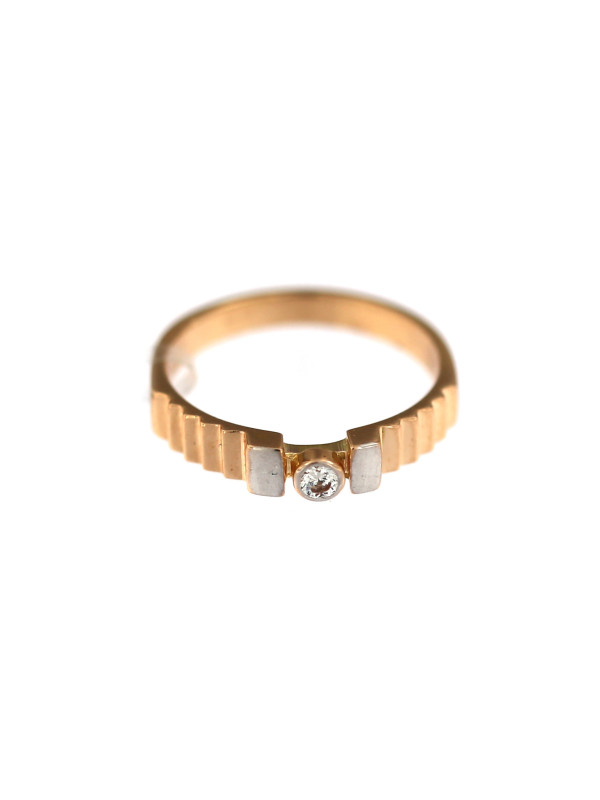 Auksinis žiedas su cirkoniu DRL07-04