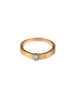 Rose gold zirconia ring DRL07-05 16.5MM