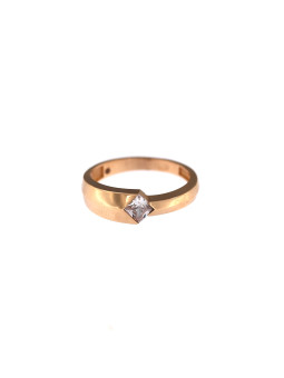 Rose gold zirconia ring DRL08-11