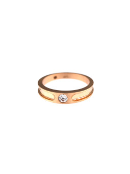 Rose gold zirconia ring DRL08-12