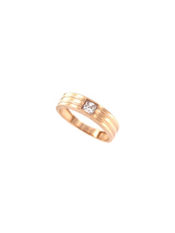 Rose gold zirconia ring DRL08-13 19MM