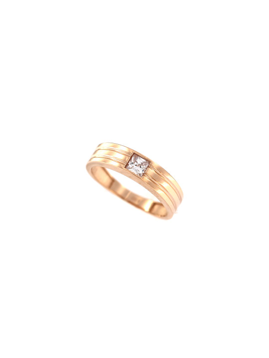 Rose gold zirconia ring DRL08-13 19MM