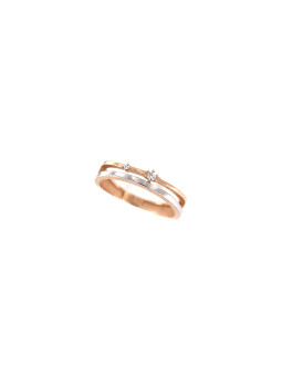 Rose gold zirconia ring DRD09-11
