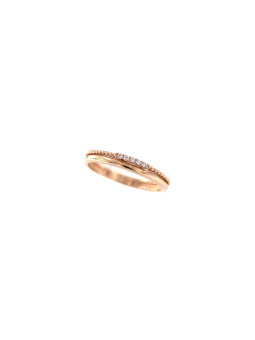 Rose gold zirconia ring DRD09-10