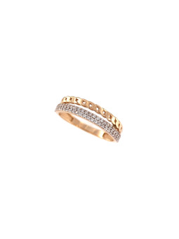 Auksinis žiedas su cirkoniais DRD09-08 16.5MM