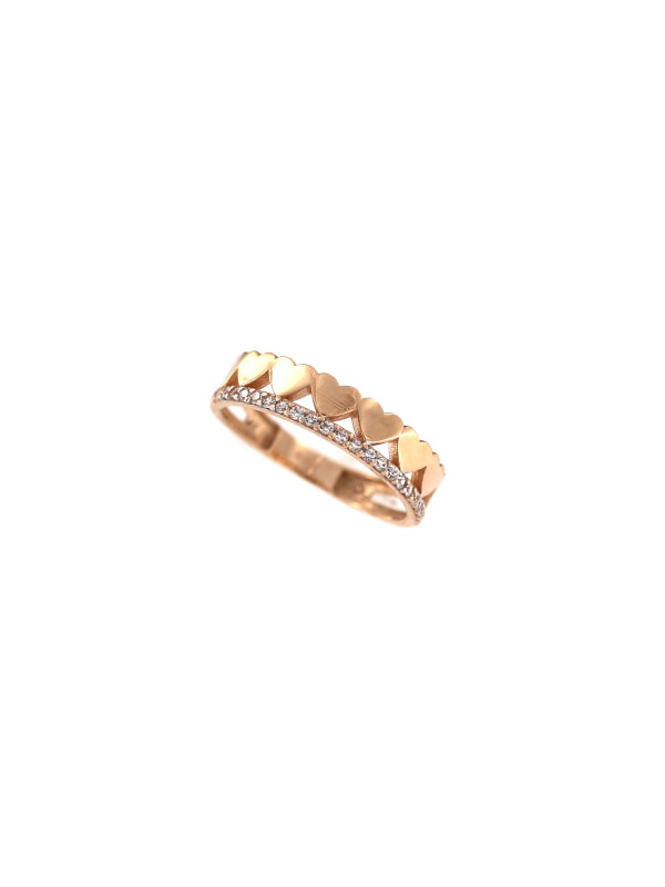Rose gold zirconia ring DRD09-07 16.5MM