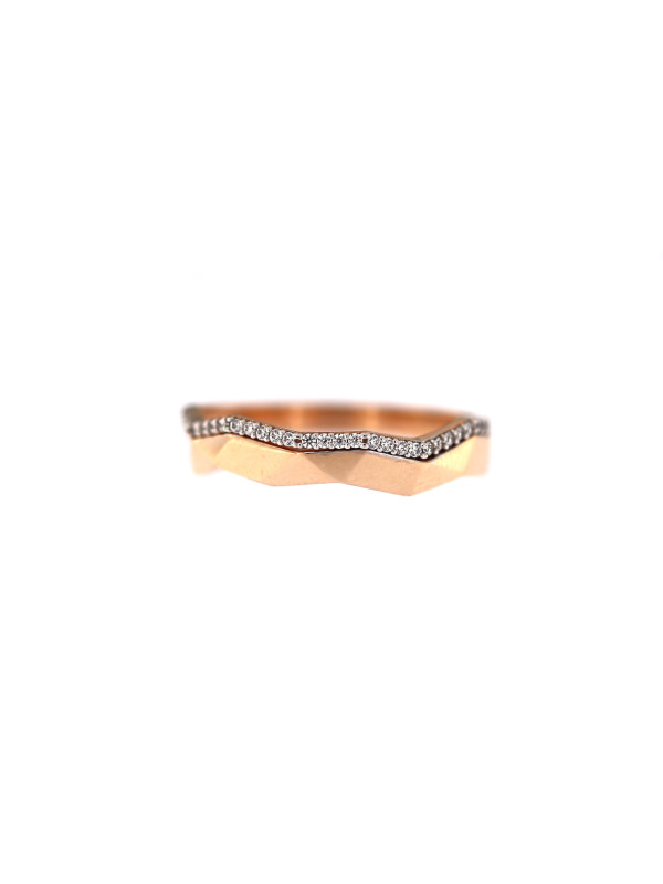 Rose gold zirconia ring DRD09-05 19MM