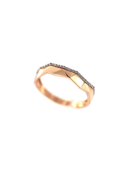 Rose gold zirconia ring DRD09-05 19MM