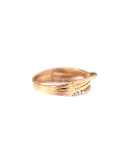 Rose gold zirconia ring DRD09-04 16MM
