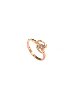 Rose gold zirconia ring DRC05-11