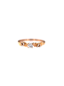 Rose gold engagement ring DRS01-04-03 16MM