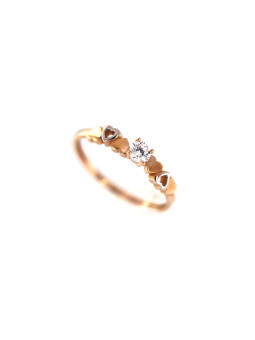 Rose gold engagement ring DRS01-04-03 16MM