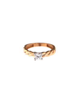 Rose gold engagement ring DRS01-04-04