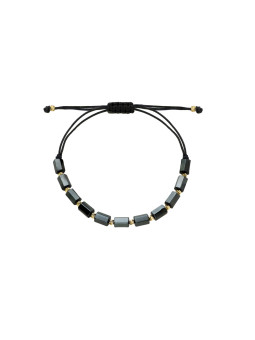 Black string bracelet EGZS07-P-01