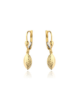 Yellow gold drop earrings BGA04-02-06