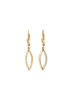 Yellow gold drop earrings BGA04-02-14