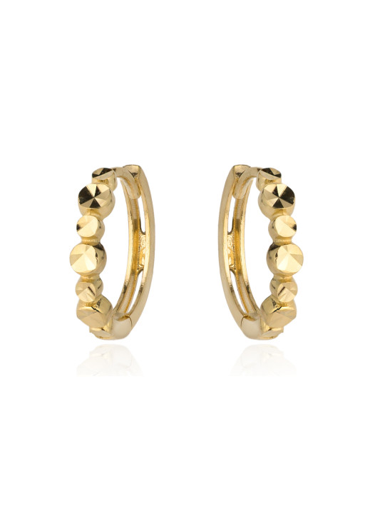 Yellow gold hoop earrings BGR01-01-50