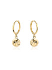 Yellow gold hoop earrings BGR01-01-46 