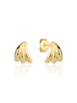 Yellow gold stud earrings BGV04-03-02