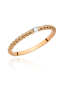 Rose gold ring with diamond BC001