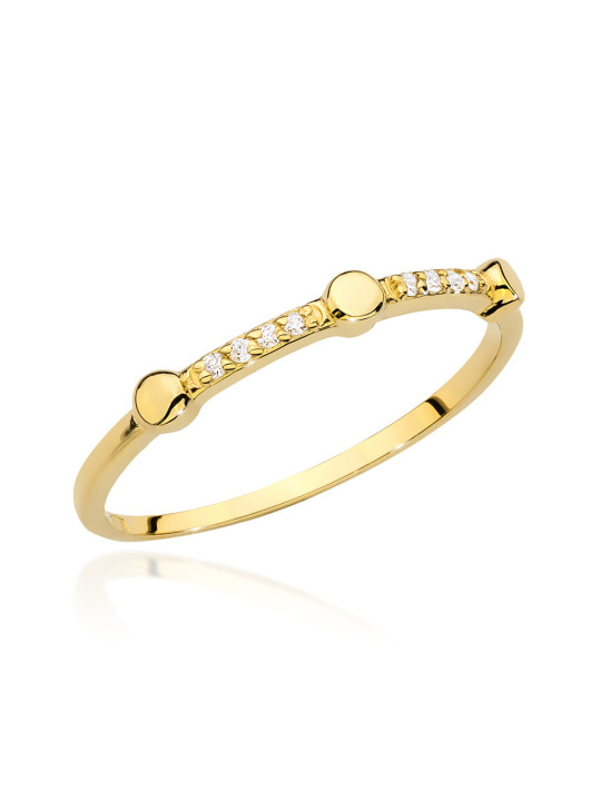 Gold ring with diamonds BC004