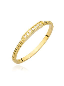 Gold ring with diamonds BC006