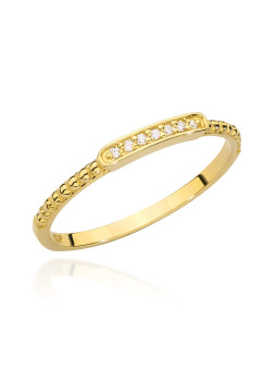 Gold ring with diamonds BC006