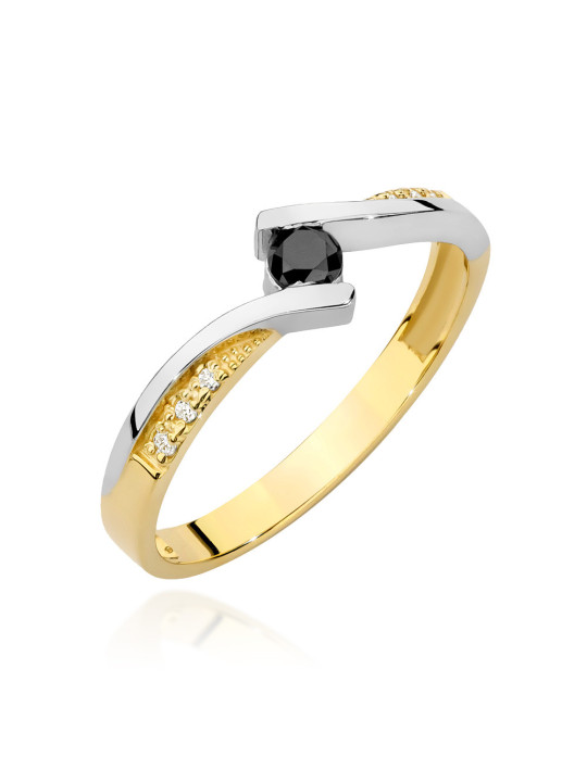 Gold ring with diamonds BC008