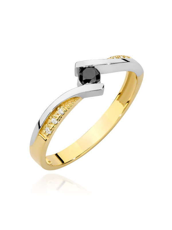 Gold ring with diamonds BC008