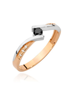 Gold ring with diamonds BC008