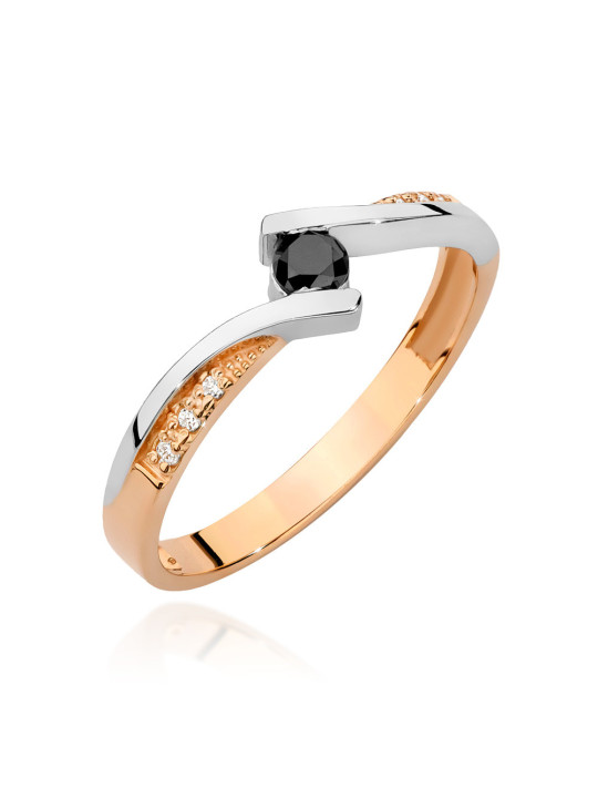 Gold ring with diamonds BC008